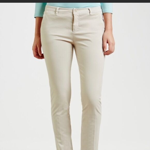 WEEKEND Max Mara Chino Audrey tan beige taupe pants size 8 - Picture 4 of 15